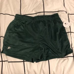 Green soccer shorts